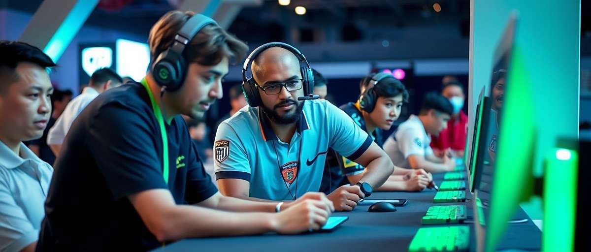 Indian gamers playing City Football Legends at a local gaming event