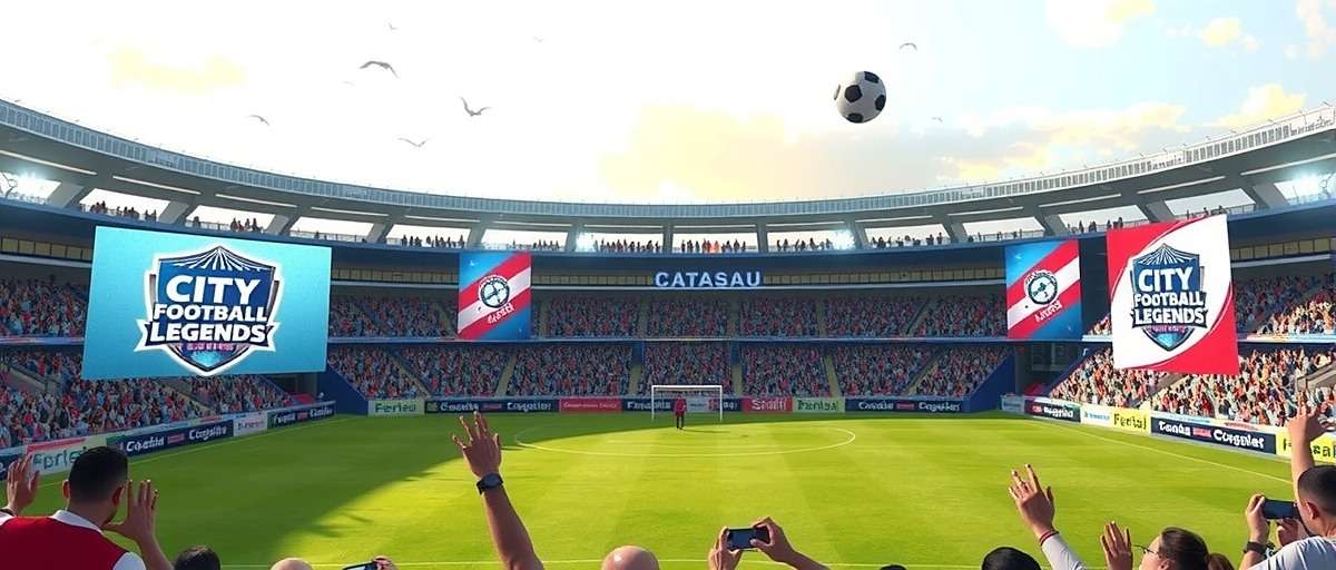 City Football Legends game screenshot showing a football match in an Indian stadium with enthusiastic fans